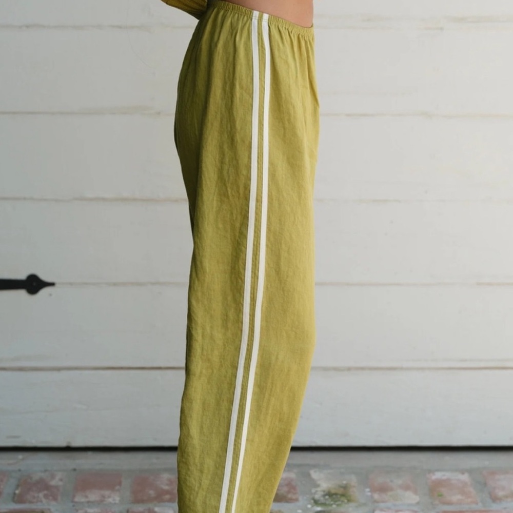 Donni stripe green linen pants!!!